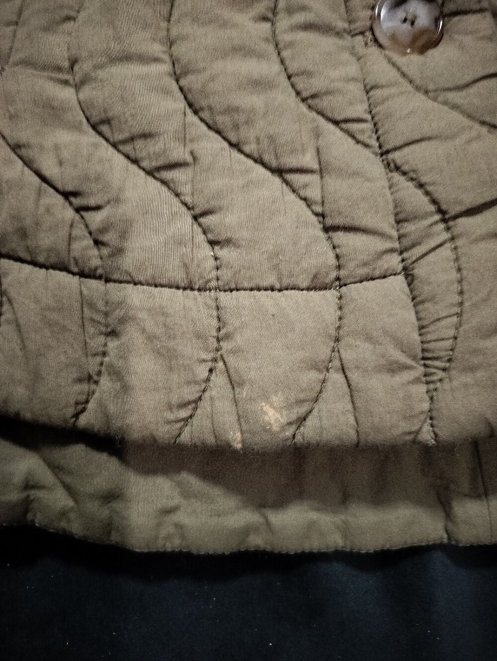 Madewell 100% Cotton Button Down Quilted Jacket in Olive Green - XXS (Small) - Picture 7 of 10